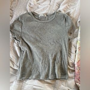 Reformation Grey Baby Tee